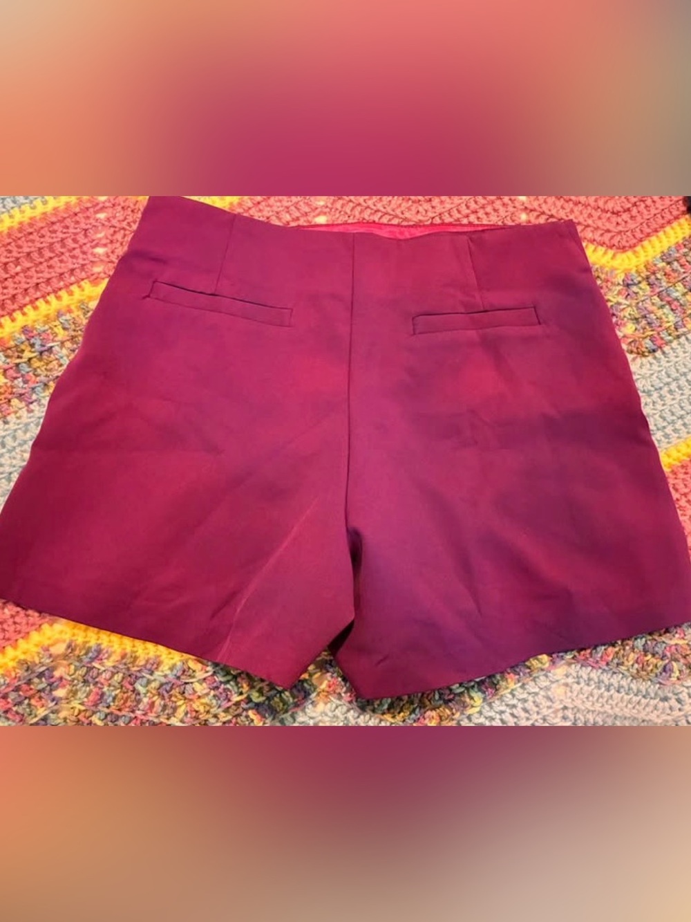 Source Unknown Plum Tailored Women's Shorts